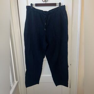 GAP Black gauze Straight Leg Pants